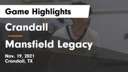 Crandall  vs Mansfield Legacy  Game Highlights - Nov. 19, 2021