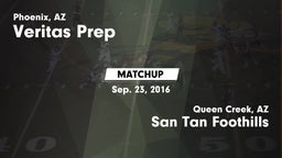 Matchup: Veritas Prep High vs. San Tan Foothills  2016