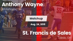 Matchup: Anthony Wayne High vs. St. Francis de Sales  2018