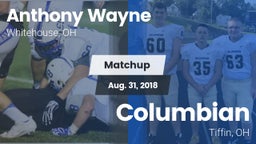 Matchup: Anthony Wayne High vs. Columbian  2018