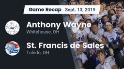 Recap: Anthony Wayne  vs. St. Francis de Sales  2019