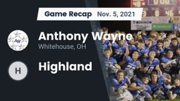 Recap: Anthony Wayne  vs. Highland 2021