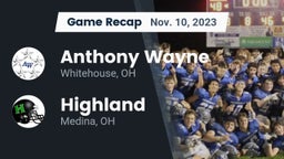 Recap: Anthony Wayne  vs. Highland  2023