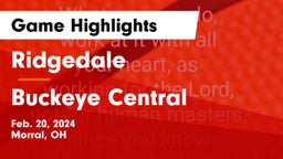 Ridgedale  vs Buckeye Central  Game Highlights - Feb. 20, 2024