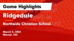 Ridgedale  vs Northside Christian School Game Highlights - March 5, 2024