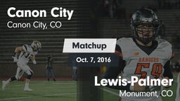 Matchup: Canon City High vs. Lewis-Palmer  2016
