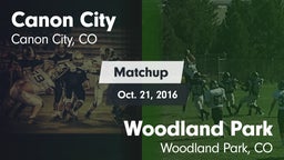 Matchup: Canon City High vs. Woodland Park  2016