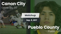 Matchup: Canon City High vs. Pueblo County  2017