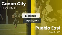 Matchup: Canon City High vs. Pueblo East  2017