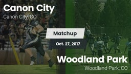 Matchup: Canon City High vs. Woodland Park  2017