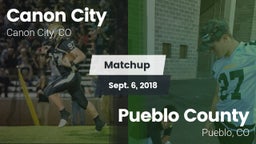 Matchup: Canon City High vs. Pueblo County  2018