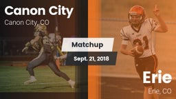 Matchup: Canon City High vs. Erie  2018