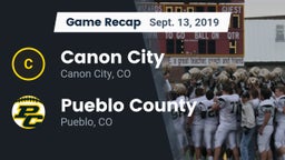 Recap: Canon City  vs. Pueblo County  2019