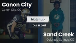 Matchup: Canon City High vs. Sand Creek  2019