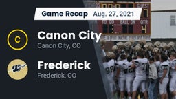 Recap: Canon City  vs. Frederick  2021
