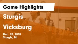 Sturgis  vs Vicksburg  Game Highlights - Dec. 20, 2018