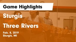 Sturgis  vs Three Rivers  Game Highlights - Feb. 8, 2019