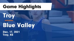 Troy  vs Blue Valley  Game Highlights - Dec. 17, 2021