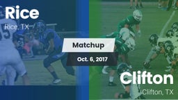 Matchup: Rice  vs. Clifton  2017