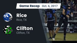 Recap: Rice  vs. Clifton  2017