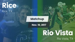 Matchup: Rice  vs. Rio Vista  2017