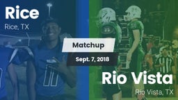 Matchup: Rice  vs. Rio Vista  2018