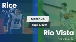 Matchup: Rice  vs. Rio Vista  2019