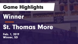 Winner  vs St. Thomas More Game Highlights - Feb. 1, 2019