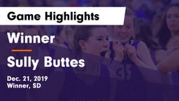Winner  vs Sully Buttes  Game Highlights - Dec. 21, 2019