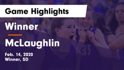 Winner  vs McLaughlin  Game Highlights - Feb. 14, 2020
