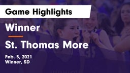 Winner  vs St. Thomas More  Game Highlights - Feb. 5, 2021