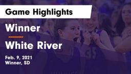Winner  vs White River Game Highlights - Feb. 9, 2021