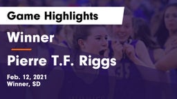 Winner  vs Pierre T.F. Riggs  Game Highlights - Feb. 12, 2021