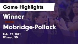 Winner  vs Mobridge-Pollock  Game Highlights - Feb. 19, 2021
