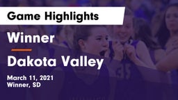 Winner  vs Dakota Valley  Game Highlights - March 11, 2021