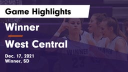 Winner  vs West Central  Game Highlights - Dec. 17, 2021