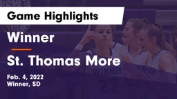 Winner  vs St. Thomas More  Game Highlights - Feb. 4, 2022
