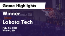 Winner  vs Lakota Tech  Game Highlights - Feb. 23, 2023