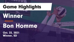 Winner  vs Bon Homme  Game Highlights - Oct. 23, 2021