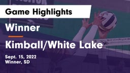Winner  vs Kimball/White Lake  Game Highlights - Sept. 15, 2022