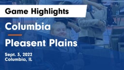 Columbia  vs Pleasent Plains  Game Highlights - Sept. 3, 2022