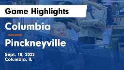 Columbia  vs Pinckneyville  Game Highlights - Sept. 10, 2022