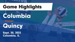 Columbia  vs Quincy Game Highlights - Sept. 30, 2022