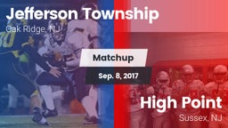 Matchup: Jefferson Township vs. High Point  2017