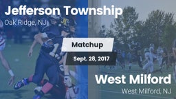 Matchup: Jefferson Township vs. West Milford  2017