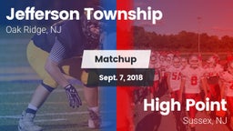 Matchup: Jefferson Township vs. High Point  2018