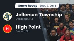 Recap: Jefferson Township  vs. High Point  2018