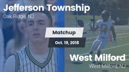 Matchup: Jefferson Township vs. West Milford  2018