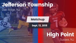Matchup: Jefferson Township vs. High Point  2019