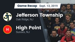Recap: Jefferson Township  vs. High Point  2019